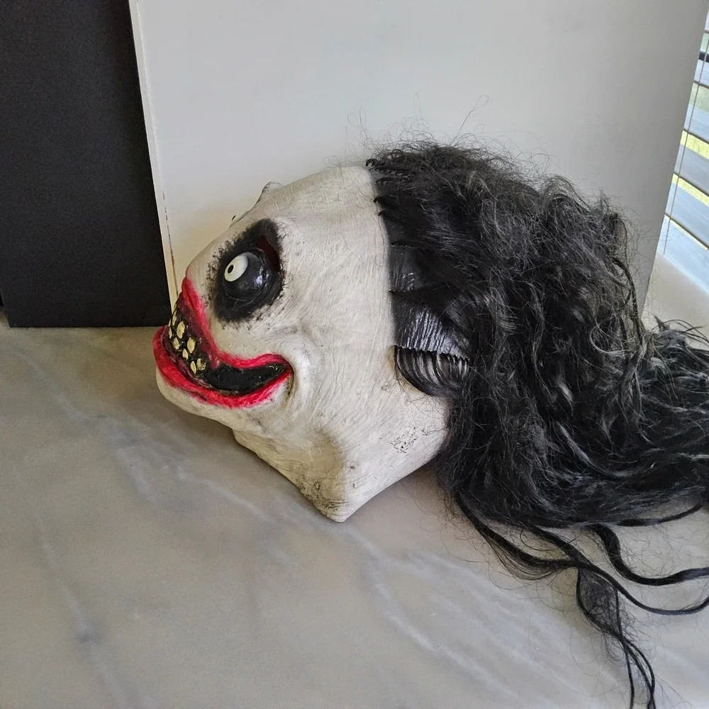 Jeff‎ the Killer Mask Creepy Horror Halloween Costume Mask with Hair